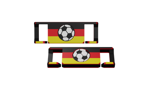 LACIES Schuhclips - Flagge Deutschland x Fussball