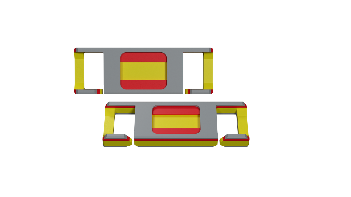LACIES Schuhclips - Flagge Spanien
