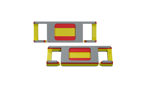 LACIES Schuhclips - Flagge Spanien