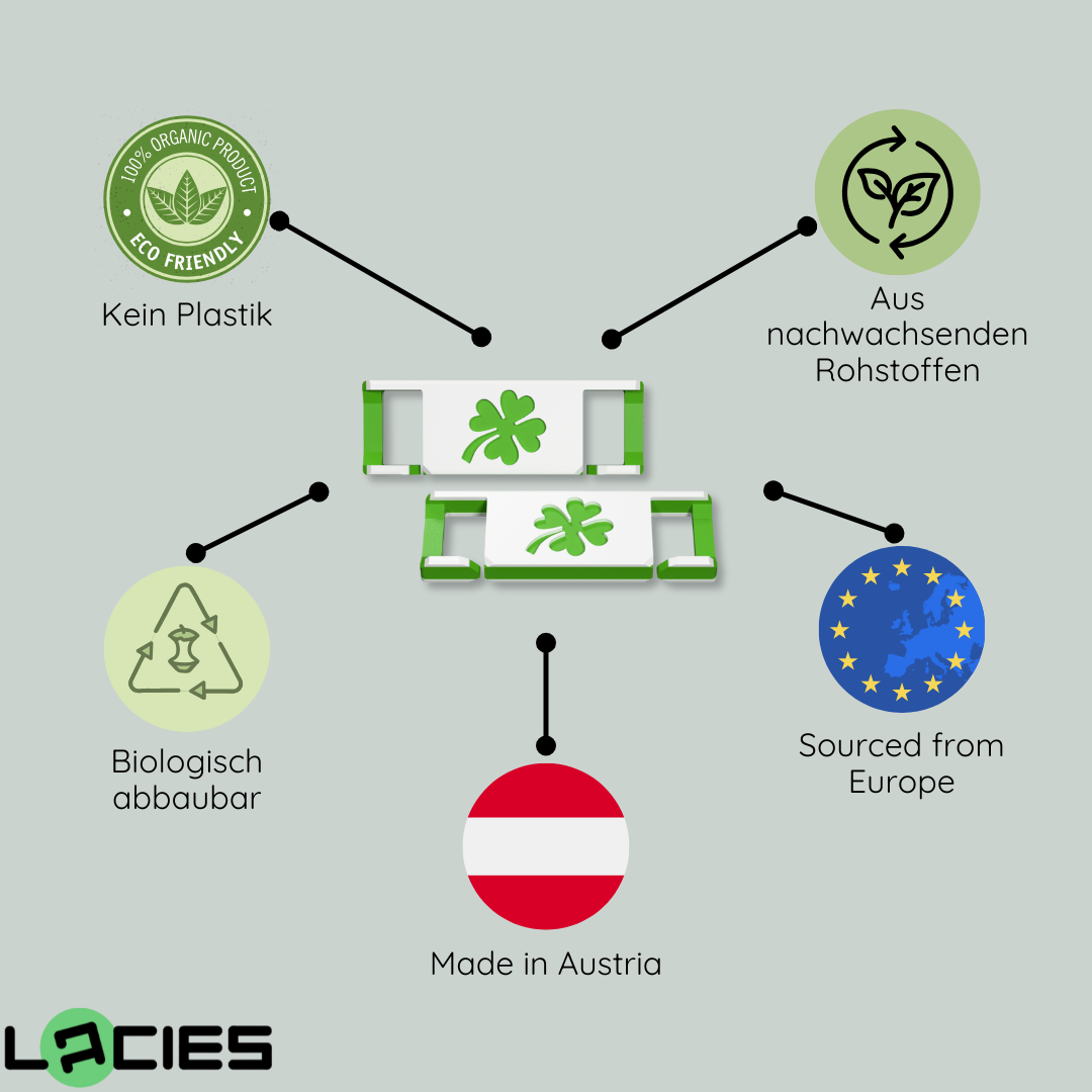 LACIES Schuhclips - Kleeblatt