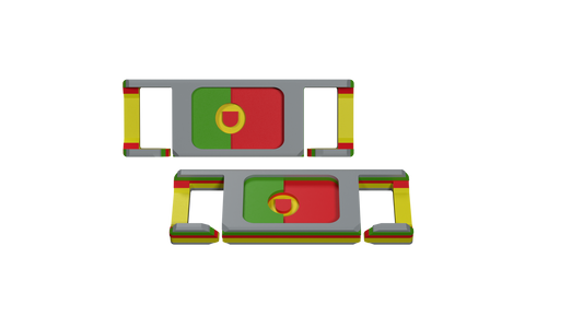 LACIES Schuhclips - Flagge Portugal